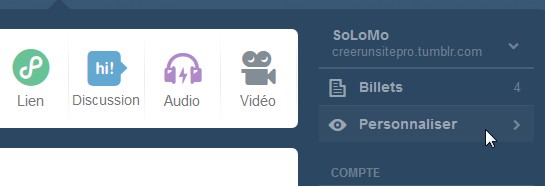 personnaliser tumblr